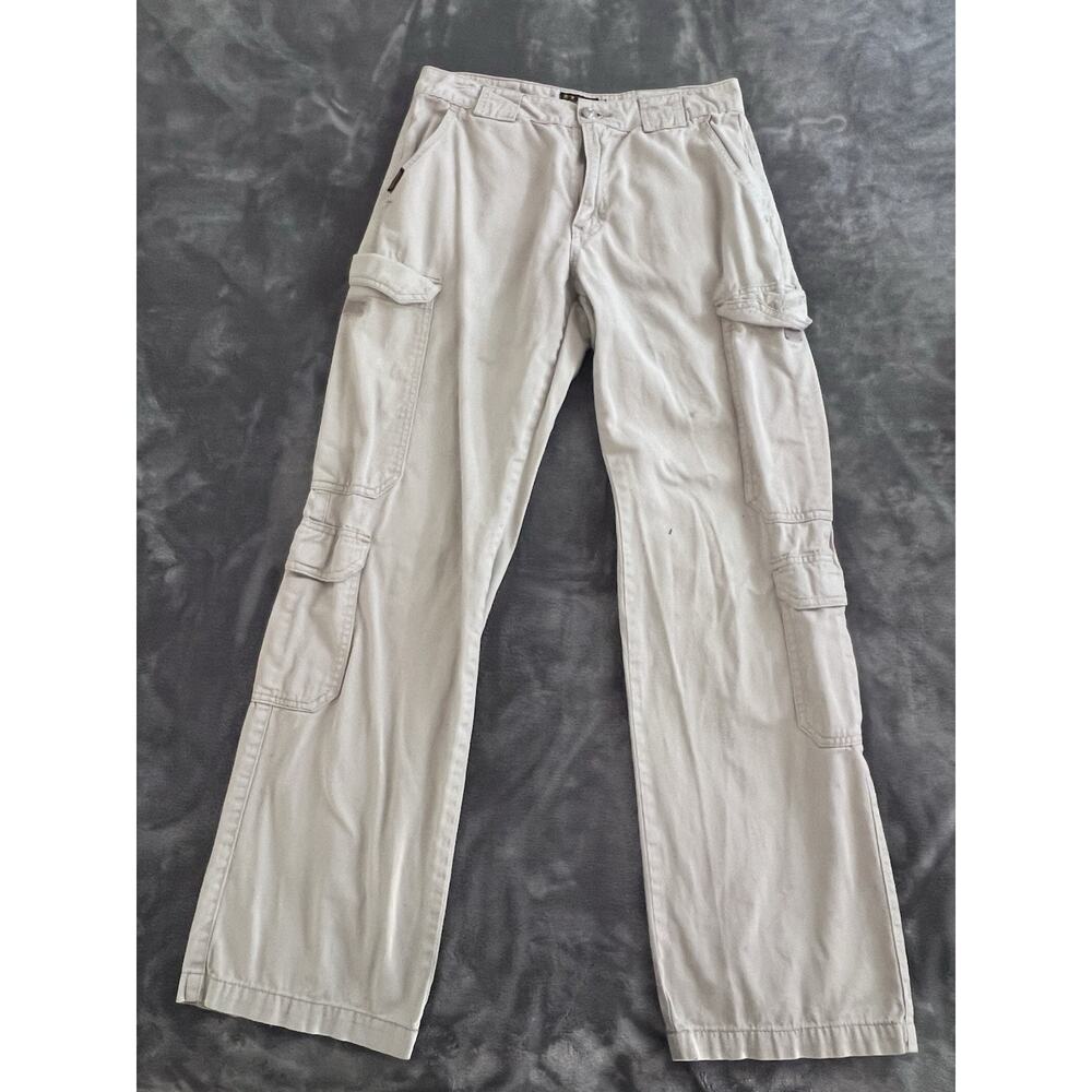 Fivestar General Men's Beige Cargo Pants Cotton Button Pockets 32
